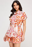 Orange shorts set