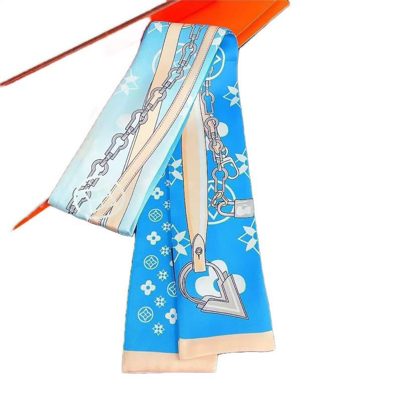 Ladies Multi-Way Fashion Scarf for Hair, Neck & Handbags