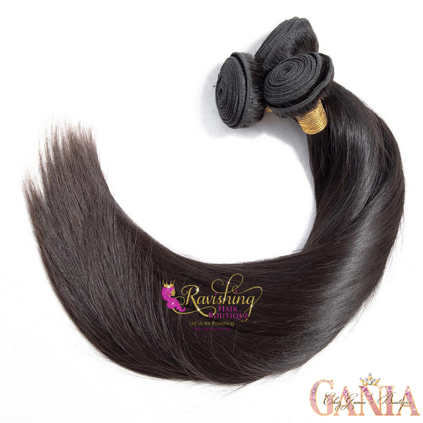 3 bundles raw straight hair
