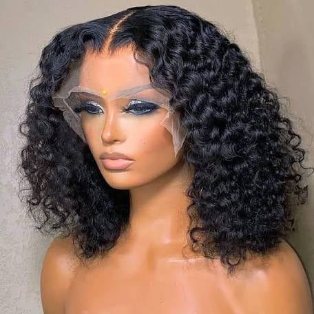 13x4 raw pineapple wave 200 density bob wig