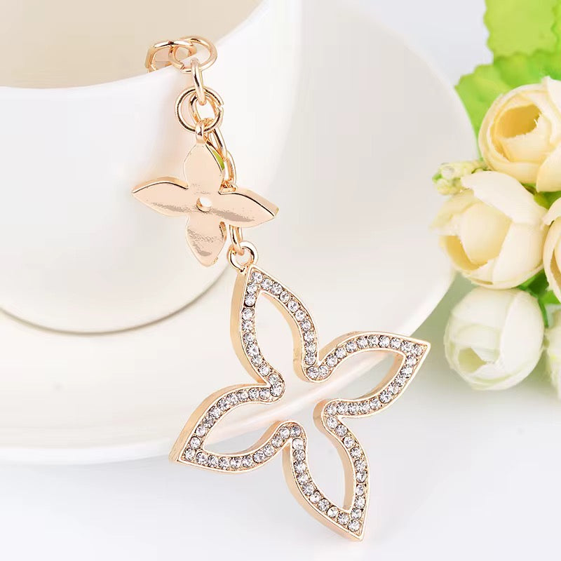 Lucky Four-Leaf Clover Keychain