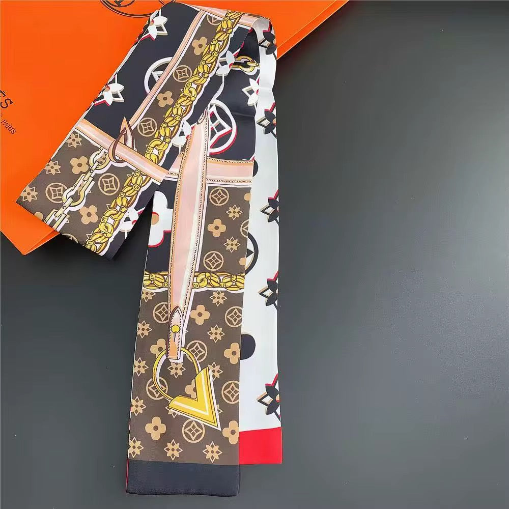 Fashion Silk-Style Scarf - Style It 3 Ways: Hair, Neck & Handbag (Copy) (Copy)